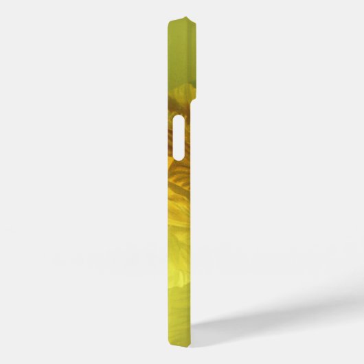 Benoemde iris floreel gele kunst Case-Mate iPhone case (Achterkant / Rechts)