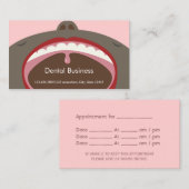 Benoeming als tandarts Afrikaanse Amerikaanse Cart Afsprakenkaartje (Voorkant / Achterkant)