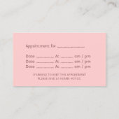 Benoeming als tandarts Afrikaanse Amerikaanse Cart Afsprakenkaartje (Achterkant)