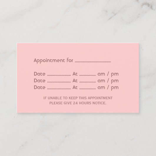 Benoeming als tandarts Afrikaanse Amerikaanse Cart Afsprakenkaartje (Achterkant)