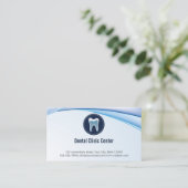 Benoeming als tandarts Modern Blue Dentist Afsprakenkaartje (Staand voorkant)