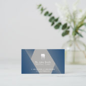 Benoeming als tandarts Modern Blue Dentist Afsprakenkaartje (Staand voorkant)