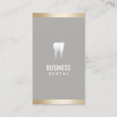 Benoeming als tandarts Moderne gouden grensgangste Afsprakenkaartje (Voorkant)