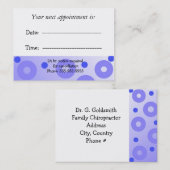 Benoeming arts afsprakenkaartje (Voorkant / Achterkant)