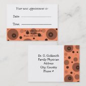 Benoeming artsen afsprakenkaartje (Voorkant / Achterkant)