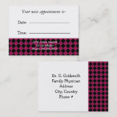 Benoeming artsen afsprakenkaartje (Voorkant / Achterkant)