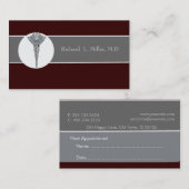 Benoeming Artsen Iconographic Medical Doctor Afsprakenkaartje (Voorkant / Achterkant)