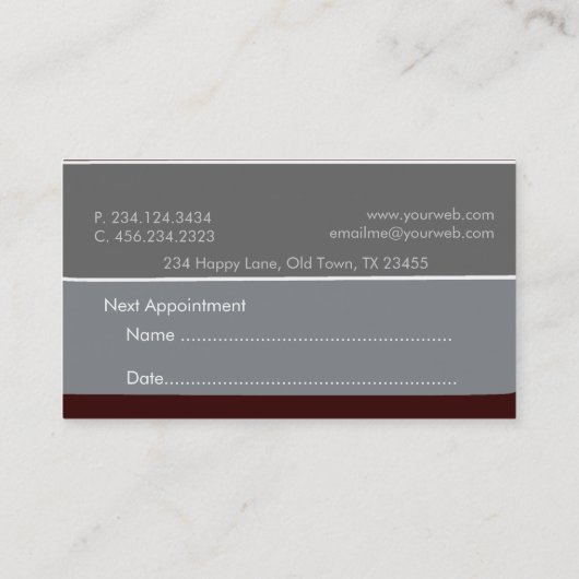 Benoeming Artsen Iconographic Medical Doctor Afsprakenkaartje (Achterkant)