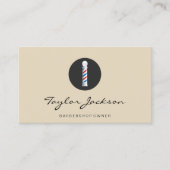 Benoeming Barber Pole Afsprakenkaartje (Voorkant)