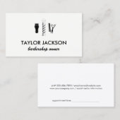 Benoeming Barber Pole Afsprakenkaartje (Voorkant / Achterkant)