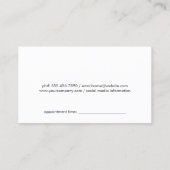 Benoeming Barber Pole Afsprakenkaartje (Achterkant)