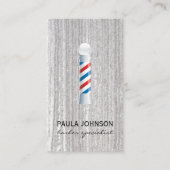 Benoeming Barber Pole Visitekaartje (Voorkant)