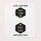 Benoeming bedrijf Identiteitskaart Logo Merknaam B Visitekaartje (Buitenkant ongevouwen)