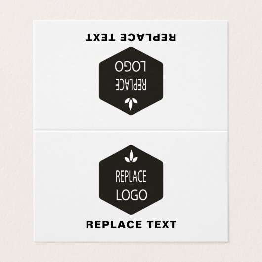 Benoeming bedrijf Identiteitskaart Logo Merknaam B Visitekaartje (Buitenkant ongevouwen)