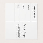 Benoeming bedrijf Identiteitskaart Logo Merknaam B Visitekaartje (Binnenkant ongevouwen)