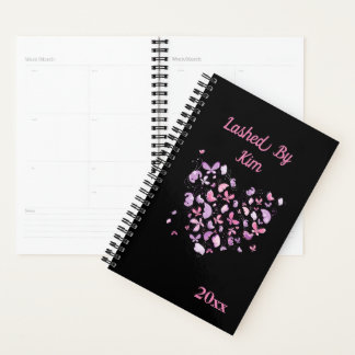 Benoeming boek Zwarte Paarse Butterfly floral Planner
