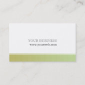 Benoeming | Donkere khaki Minimale speldenpatroon Afsprakenkaartje (Achterkant)