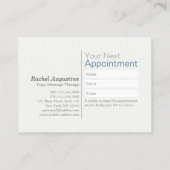 Benoeming door Yoga Meditation Instructor Class Pa Klantenkaartje (Achterkant)