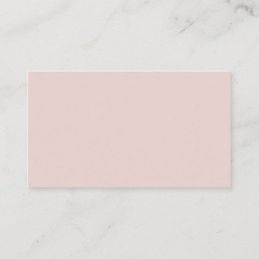 Benoeming Eenvoudige Blush Pink Herinder Afsprakenkaartje (Achterkant)