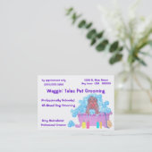 Benoeming en Visitekaartje van gezelschapsdieren Afsprakenkaartje (Staand voorkant)