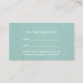  benoeming Floral Makeup & Hair Salon Afsprakenkaartje (Achterkant)