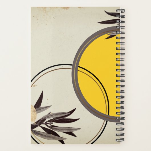 Benoeming Gele Waterverf Zen- Planner (Achterkant)