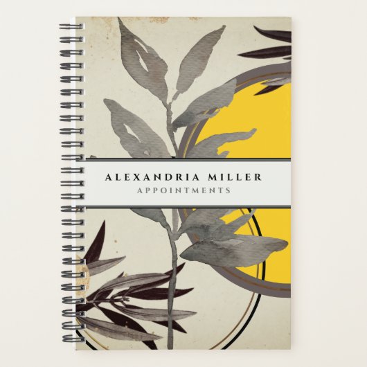 Benoeming Gele Waterverf Zen- Planner (Voorkant)