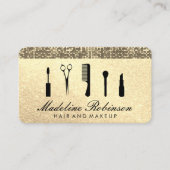 Benoeming Glitter en Sequin Afsprakenkaartje (Voorkant)