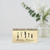 Benoeming Glitter en Sequin Afsprakenkaartje (Staand voorkant)