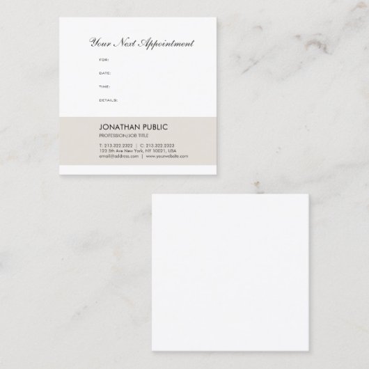 Benoeming Herinneringen Doctor Dentist Therapist C Afsprakenkaartje (Voorkant / Achterkant)