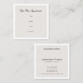 Benoeming Herinneringsherinnering Elegant Design P Afsprakenkaartje (Voorkant / Achterkant)