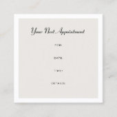 Benoeming Herinneringsherinnering Elegant Design P Afsprakenkaartje (Voorkant)