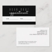 Benoeming herinneringskaart Uw volgende bezoek Visitekaartje (Voorkant / Achterkant)