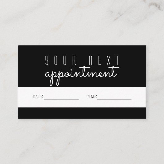 Benoeming herinneringskaart Uw volgende bezoek Visitekaartje (Voorkant)