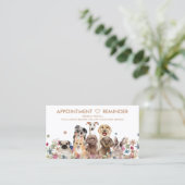 Benoeming herinnert Honden eraan Visitekaartje (Staand voorkant)