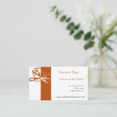 BENOEMING Klassieke schaar Salon Hair Stylist Afsprakenkaartje (Staand voorkant)