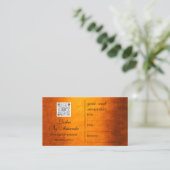 Benoeming Makeup Hair Logo Nails Lashes QRcode Afsprakenkaartje (Staand voorkant)