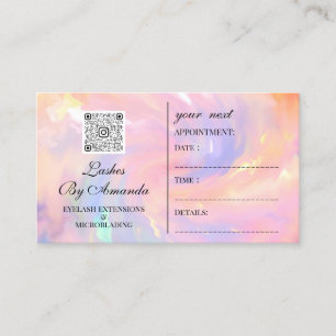 Benoeming Makeup Hair Logo Nails Qr Holografie Afsprakenkaartje