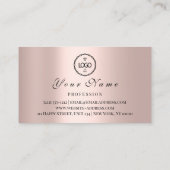 Benoeming Makeup Hair Logo Nails Roos QR Afsprakenkaartje (Achterkant)