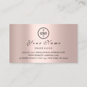 Benoeming Makeup Hair Logo Nails Roos QR Afsprakenkaartje