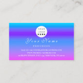 Benoeming Makeup Hair Logo Nails roze QR Afsprakenkaartje (Achterkant)