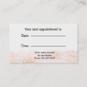 Benoeming marmer Peach specialist Afsprakenkaartje (Voorkant)