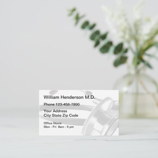 Benoeming medische arts visitekaartje (Staand voorkant)