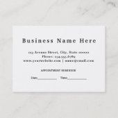 Benoeming Neon Rainbow Glam Haarstylist Afsprakenkaartje (Achterkant)