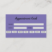 Benoeming Paars Logo Hair Nail Visitekaartje (Achterkant)