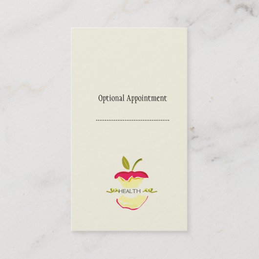 Benoeming Pappels Health Nutrition Weight Loss Afsprakenkaartje (Achterkant)