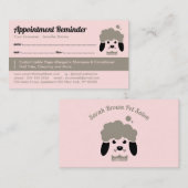 Benoeming Pet Bath Salon Remind Dog Groomer Visitekaartje (Voorkant / Achterkant)