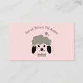 Benoeming Pet Bath Salon Remind Dog Groomer Visitekaartje (Achterkant)