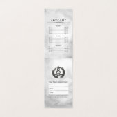 Benoeming prijslijst Yoga Meditation Instructor Visitekaartje (Binnenkant ongevouwen)