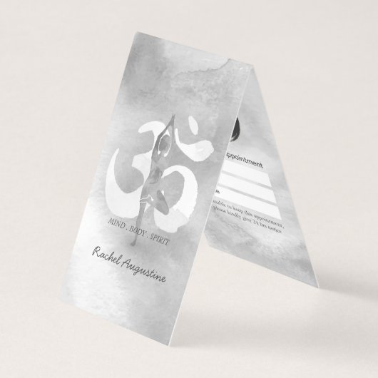 Benoeming prijslijst Yoga Meditation Instructor Visitekaartje (Voorkant)